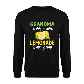 Limonade-Geschenk-Ideen - Unisex Pullover - Schwarz - Vorne - Alina (178cm) & Michal (187cm)