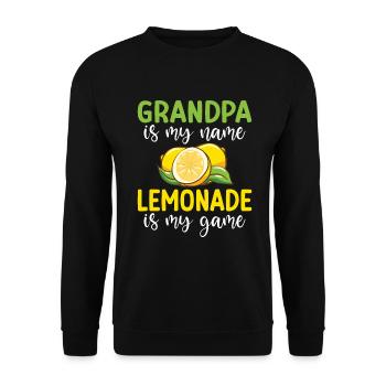 Lemonade Gift Ideas - Unisex Sweatshirt - black - Front - Alina (178cm) & Michal (187cm)