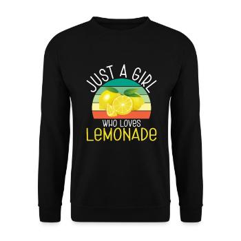 Limonade Geschenkideen - Unisex Pullover - Schwarz - Vorne - Alina (178cm) & Michal (187cm)