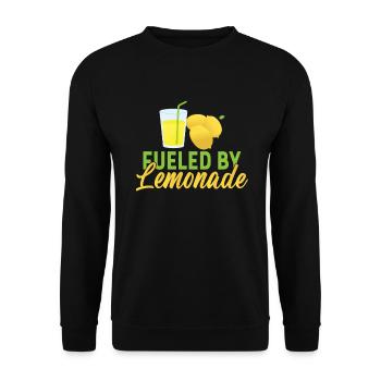 Limonade Geschenkideen - Unisex Pullover - Schwarz - Vorne - Alina (178cm) & Michal (187cm)