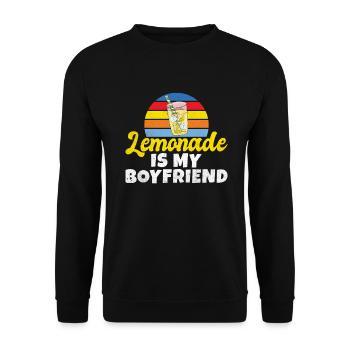 Limonade Geschenkideen - Unisex Pullover - Schwarz - Vorne - Alina (178cm) & Michal (187cm)