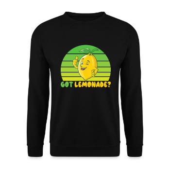 Limonade Geschenkideen - Unisex Pullover - Schwarz - Vorne - Alina (178cm) & Michal (187cm)