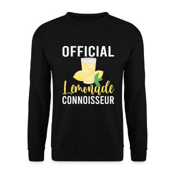 Limonade Geschenkideen - Unisex Pullover - Schwarz - Vorne - Alina (178cm) & Michal (187cm)