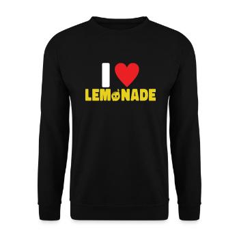 Limonade Geschenkideen - Unisex Pullover - Schwarz - Vorne - Alina (178cm) & Michal (187cm)