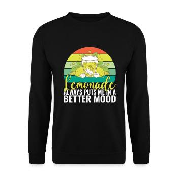 Limonade-Geschenk-Ideen - Unisex Pullover - Schwarz - Vorne - Alina (178cm) & Michal (187cm)