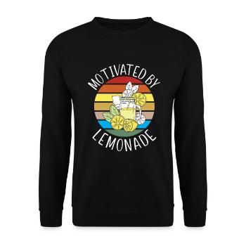 Limonade Geschenkideen - Unisex Pullover - Schwarz - Vorne - Alina (178cm) & Michal (187cm)