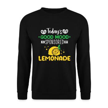 Limonade Geschenkideen - Unisex Pullover - Schwarz - Vorne - Alina (178cm) & Michal (187cm)