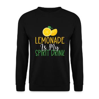 Limonade Geschenkideen - Unisex Pullover - Schwarz - Vorne - Alina (178cm) & Michal (187cm)