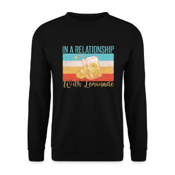 Limonade-Geschenk-Ideen - Unisex Pullover - Schwarz - Vorne - Alina (178cm) & Michal (187cm)