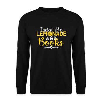 Limonade-Geschenk-Ideen - Unisex Pullover - Schwarz - Vorne - Alina (178cm) & Michal (187cm)