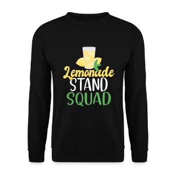 Limonade-Geschenk-Ideen - Unisex Pullover - Schwarz - Vorne - Alina (178cm) & Michal (187cm)