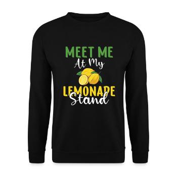 Limonade-Geschenk-Ideen - Unisex Pullover - Schwarz - Vorne - Alina (178cm) & Michal (187cm)