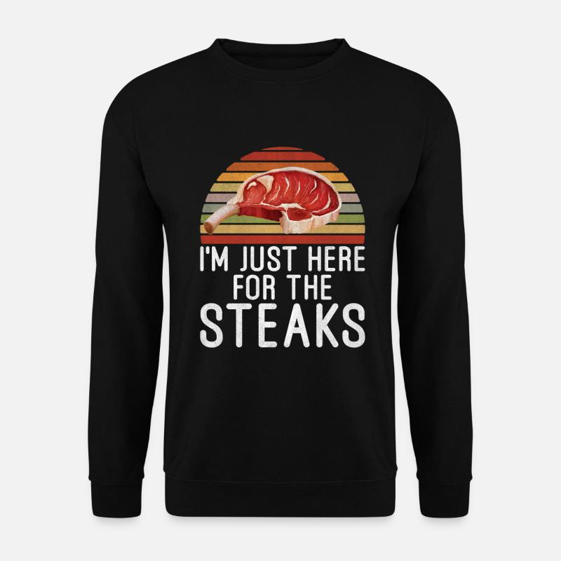 Steak Lover Steak Cadeau - Sweat-shirt Unisexe - noir