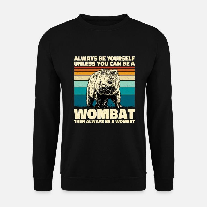 Wombat - Unisex Pullover - Schwarz