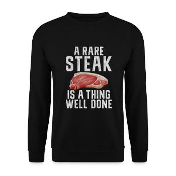 Steak Lover Steak Cadeau - Sweat-shirt Unisexe - noir - Devant - Alina (178cm) & Michal (187cm)