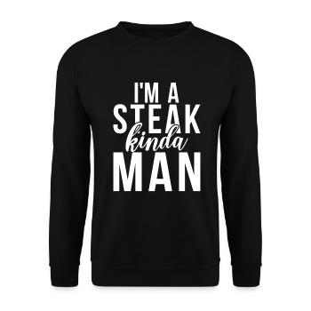 Steak Lover Steak Cadeau - Sweat-shirt Unisexe - noir - Devant - Alina (178cm) & Michal (187cm)