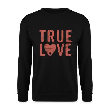 Steak Lover Steak Geschenk - Unisex Pullover - Schwarz - Vorne - Alina (178cm) & Michal (187cm)