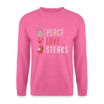 Steak Lover Steak Geschenk - Unisex Pullover - Pink - Vorne