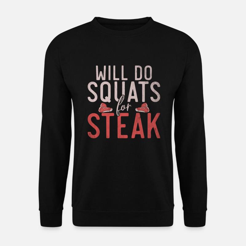 Steak Lover Steak Cadeau - Sweat-shirt Unisexe - noir