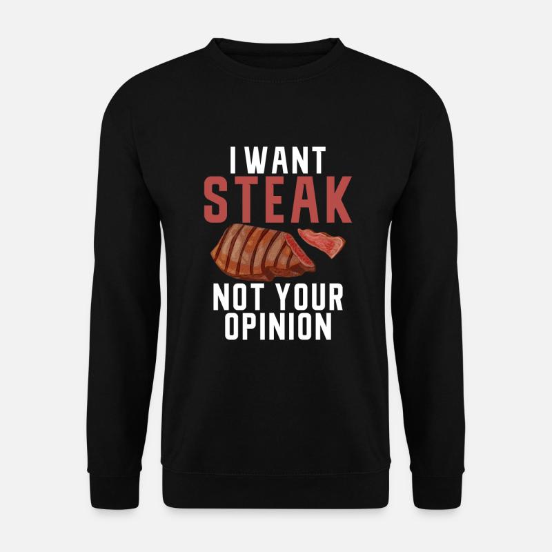 Steak Lover Steak Cadeau - Sweat-shirt Unisexe - noir