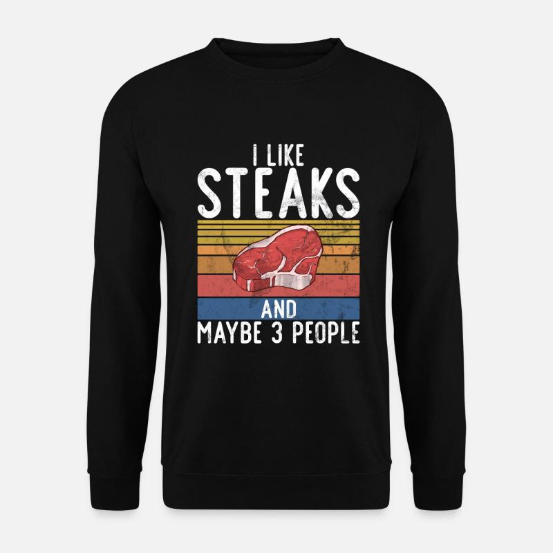 Steak Lover Steak Gift - Unisex Sweatshirt - black
