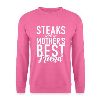 Steak Lover Steak Geschenk - Unisex Pullover - Pink - Vorne