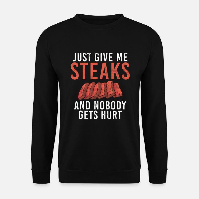Steak Lover Steak Cadeau - Sweat-shirt Unisexe - noir