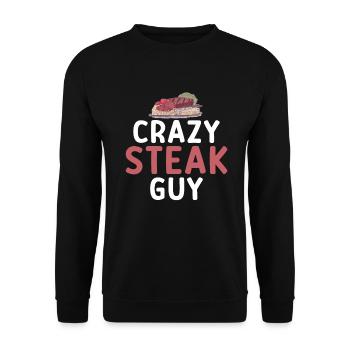 Steak Lover Steak Cadeau - Sweat-shirt Unisexe - noir - Devant - Alina (178cm) & Michal (187cm)