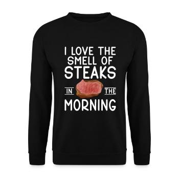 Steak Lover Steak Cadeau - Sweat-shirt Unisexe - noir - Devant - Alina (178cm) & Michal (187cm)