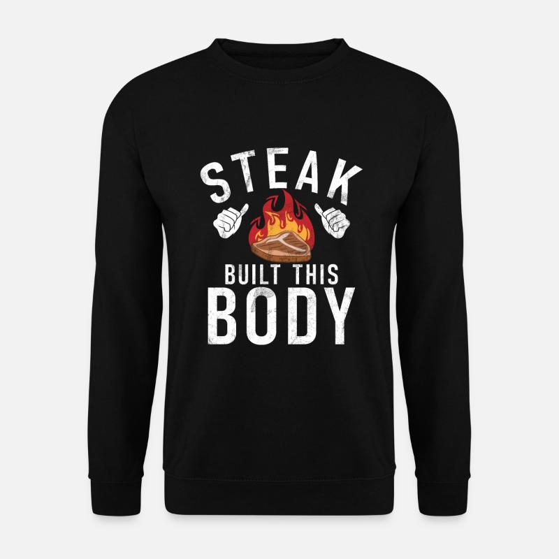 Steak Lover Steak Cadeau - Sweat-shirt Unisexe - noir