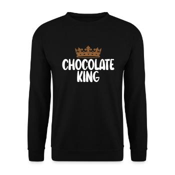 Schokoladenliebhaber Geschenke - Unisex Pullover - Schwarz - Vorne - Alina (178cm) & Michal (187cm)