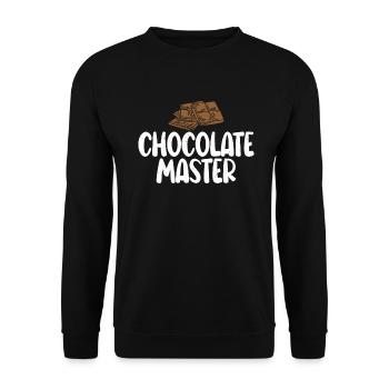 Schokoladenliebhaber Geschenke - Unisex Pullover - Schwarz - Vorne - Alina (178cm) & Michal (187cm)