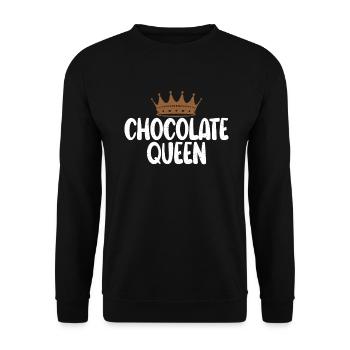 Cadeaux pour amateurs de chocolat - Sweat-shirt Unisexe - noir - Devant - Alina (178cm) & Michal (187cm)