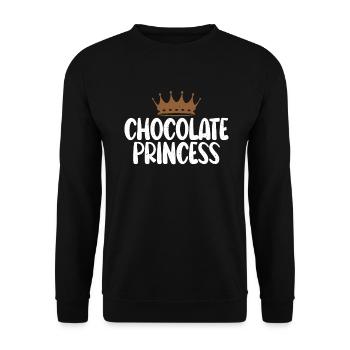 Cadeaux pour amateurs de chocolat - Sweat-shirt Unisexe - noir - Devant - Alina (178cm) & Michal (187cm)