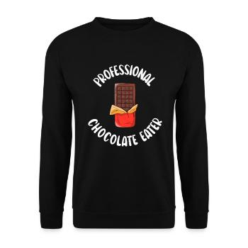Cadeaux pour amateurs de chocolat - Sweat-shirt Unisexe - noir - Devant - Alina (178cm) & Michal (187cm)