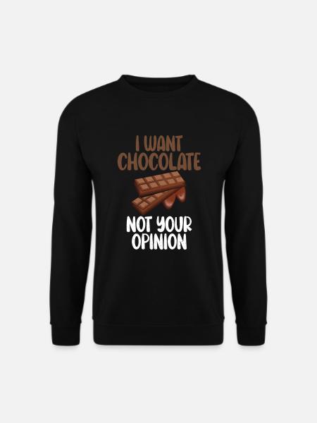 Chocolate Lover Gifts - Unisex Sweatshirt - black