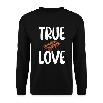 Cadeaux pour amateurs de chocolat - Sweat-shirt Unisexe - noir - Devant - Alina (178cm) & Michal (187cm)