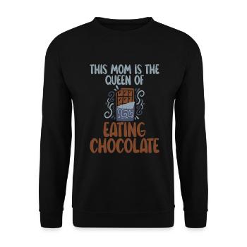 Cadeaux pour amateurs de chocolat - Sweat-shirt Unisexe - noir - Devant - Alina (178cm) & Michal (187cm)