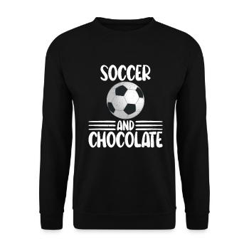 Cadeaux pour amateurs de chocolat - Sweat-shirt Unisexe - noir - Devant - Alina (178cm) & Michal (187cm)