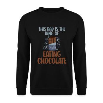 Chocolate Lover Gifts - Unisex Sweatshirt - black - Front - Alina (178cm) & Michal (187cm)
