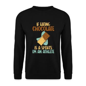 Cadeaux pour amateurs de chocolat - Sweat-shirt Unisexe - noir - Devant - Alina (178cm) & Michal (187cm)