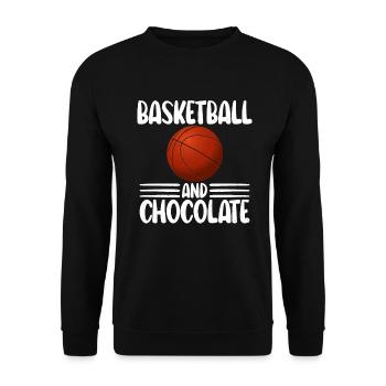 Chocolate Lover Gifts - Unisex Sweatshirt - black - Front - Alina (178cm) & Michal (187cm)