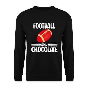 Cadeaux pour amateurs de chocolat - Sweat-shirt Unisexe - noir - Devant - Alina (178cm) & Michal (187cm)