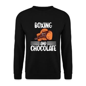Cadeaux pour amateurs de chocolat - Sweat-shirt Unisexe - noir - Devant - Alina (178cm) & Michal (187cm)