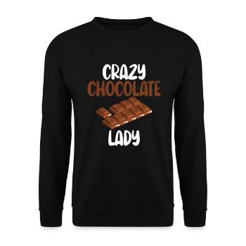 Cadeaux pour amateurs de chocolat - Sweat-shirt Unisexe - noir - Devant - Alina (178cm) & Michal (187cm)