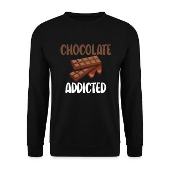 Cadeaux pour amateurs de chocolat - Sweat-shirt Unisexe - noir - Devant - Alina (178cm) & Michal (187cm)