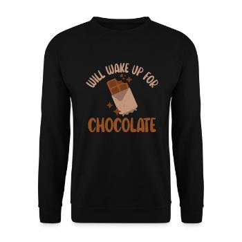 Cadeaux pour amateurs de chocolat - Sweat-shirt Unisexe - noir - Devant - Alina (178cm) & Michal (187cm)