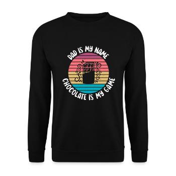 Cadeaux pour amateurs de chocolat - Sweat-shirt Unisexe - noir - Devant - Alina (178cm) & Michal (187cm)