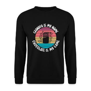 Cadeaux pour les amateurs de chocolat - Sweat-shirt Unisexe - noir - Devant - Alina (178cm) & Michal (187cm)