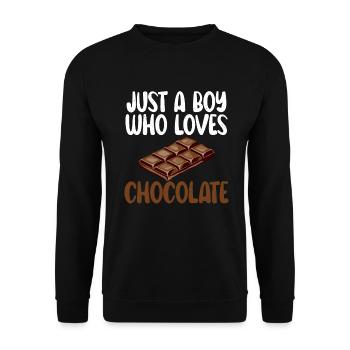 Cadeaux pour amateurs de chocolat - Sweat-shirt Unisexe - noir - Devant - Alina (178cm) & Michal (187cm)